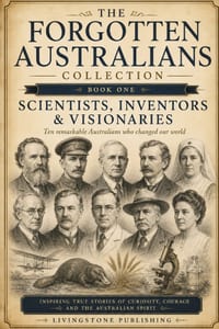 The Forgotten Australians Collection Book One by Livingstone Publishing: Scientists, Inventors & Visionaries Who Helped Change Australia and the World cover