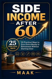 Side Income After 60: 25 Practical Ways to Earn Extra Money in Retirement Without Starting Over cover