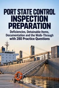 Port State Control Inspection Preparation: Deficiencies, Detainable Items, Documentation and the Walk-Through with 280 Practice Questions cover