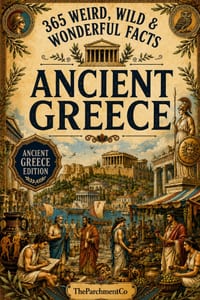 365 Weird, Wild & Wonderful Facts About Ancient Greece: Fascinating Facts About Greek Gods, Mythology, Warriors, Spartans, Athens, Daily Life, Food, P cover