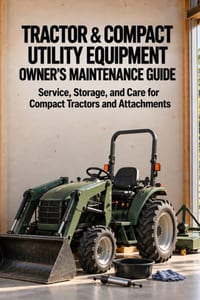 Tractor & Compact Utility Equipment Owner's Maintenance Guide: Service, Storage, and Care for Compact Tractors and Attachments cover
