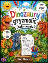 Śliczna kolorowanka z dinozaurami dla dzieci w wieku 5-15 lat: Zabawne i latwe kolorowanki z uroczymi zwierzętami, kreatywnymi rysunkami i e cover