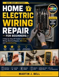 Home Electric Wiring Repair for Beginners: A Step-by-Step DIY Guide to Safe Home Wiring, Electrical Repairs, NEC Code, and Troubleshooting cover
