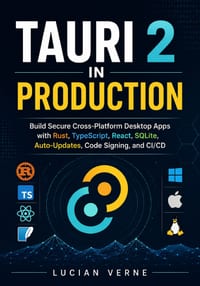 Tauri 2 in Production: Build Secure Cross-Platform Desktop Apps with Rust, TypeScript, React, SQLite, Auto-Updates, Code Signing, and CI/CD cover