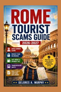 ROME Tourist Scams Guide 2026-2027: Avoiding Pickpockets, Overpriced Taxis & Restaurant Rip-Offs in the Colosseum, Vatican & Trastevere Areas cover