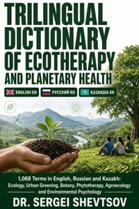 Trilingual Dictionary of Ecotherapy and Planetary Health: 1,068 Terms in English, Russian and Kazakh - Ecology, Urban Greening, Phytotherapy, Agroecol cover