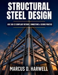 Structural Steel Design: AISC 360-22 Compliant Methods, Connections & Seismic Practice cover