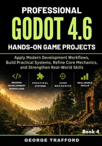 Professional Godot 4.6 Hands-On Game Projects: Apply Modern Development Workflows, Build Practical Systems, Refine Core Mechanics, and Strengthen Real cover