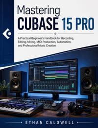 Mastering Cubase 15 Pro: A Practical Beginner's Handbook for Recording, Editing, Mixing, MIDI Production, Automation, and Professional Music Creation cover