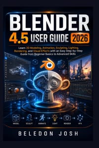 Blender 4.5 User Guide 2026: Learn 3D Modeling, Animation, Sculpting, Lighting, Rendering, and Visual Effects with an Easy Step-by-Step Guide from Beg cover