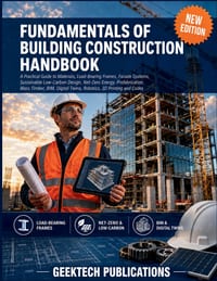 Fundamentals of Building Construction Handbook: A Practical Guide to Materials, Load-Bearing Frames, Facade Systems, Sustainable Low-Carbon Design, Ne cover