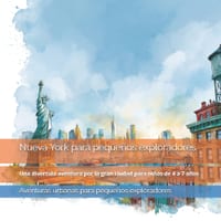 Nueva York para pequeños exploradores: Una divertida aventura por la gran ciudad para niños de 4 a 7 años: descubre lugares famosos, curiosidades, mon cover