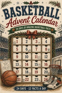 Basketball Advent Calendar: 24 Days of Amazing Facts 12 Facts a day cover