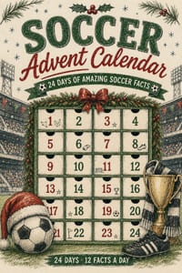 Soccer Advent Calendar: 24 Days of Amazing Facts 12 Facts a day cover