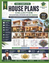 The Complete House Plans Collection Volume 1 - 3D Elevations Interiors and MEP Drawings cover