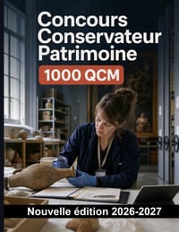 Concours Conservateur Patrimoine: 1000 QCM Corrigés: Déontologie, inventaire, catalogage et conservation préventive: préparation ciblée avec explicati cover