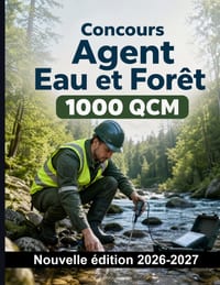 Concours Agent Eau et Forêt: 1000 QCM Corrigés: Révision ciblée: patrouilles, contrôles de l'eau, police de la pêche, incendies et protection des mili cover