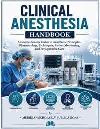 Clinical Anesthesia Handbook: A Comprehensive Guide to Anesthetic Principles, Pharmacology, Techniques, Patient Monitoring, and Perioperative Care cover