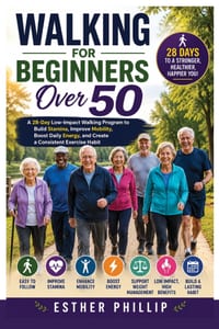Walking for Beginners Over 50: A 28-Day Low-Impact Walking Program to Build Stamina, Improve Mobility, Boost Daily Energy, and Create a Consistent Exe cover