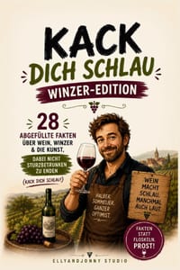 Kack dich schlau - Winzer-Edition: 28 unterhaltsame Fakten über Wein - Weinwissen für Anfänger, Weinliebhaber und alle, die lieber trinken als Fachchi cover