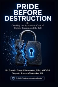 Pride Before Destruction: Cracking the Attachment Code of Hubris, Trauma, and the Fall A Dr. RAD: The Attachment Code Breaker(TM) Forensic Psychology cover