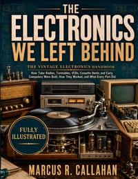 The Electronics We Left Behind: The Vintage Electronics Handbook - How Tube Radios, Turn-tables, VCRs, Cassette Decks and Early Computers Were Built, cover