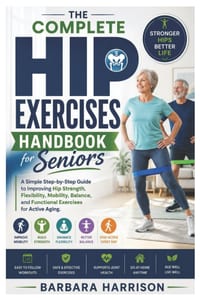 The Complete Hip Exercises Handbook for Seniors: A Simple Step-by-Step Guide to Improving Hip Strength, Flexibility, Mobility, Balance, and Functional cover
