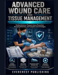 Advanced Wound Care and Tissue Management: Healing Science, Pressure Injury Prevention, Dressing Selection, and Complex Case Strategies cover
