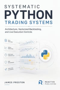 Systematic Python Trading Systems: Architecture, Vectorized Backtesting, and Live Execution Controls cover