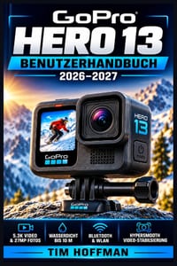 GoPro Hero 13 Benutzerhandbuch 2026-2027: Einrichtung, Einstellungen, Aufnahmetechniken und praktische Tricks für beeindruckende Fotos und Videos cover