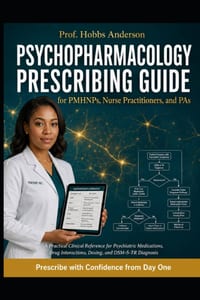 Psychopharmacology Prescribing Guide for PMHNPs, Nurse Practitioners, and PAs: A Practical Clinical Reference for Psychiatric Medications, Drug Intera cover