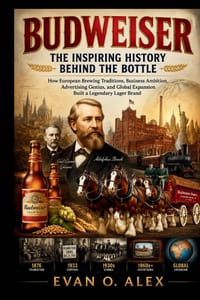 Budweiser Inspiring History Behind the Bottle: How European Brewing Traditions, Business Ambition, Advertising Genius, and Global Expansion Built a Le cover