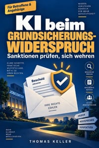 KI beim Grundsicherungs-Widerspruch: Sanktionen und Bürgergeld-Bescheide prüfen, Fristen wahren und mit KI-Hilfe wirksam Widerspruch einlegen cover