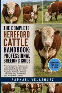 The Complete Hereford Cattle Handbook: PROFESSIONAL BREEDING GUIDE: A Comprehensive Reference for Understanding Hereford Cattle Behavior, Housing, Bre cover