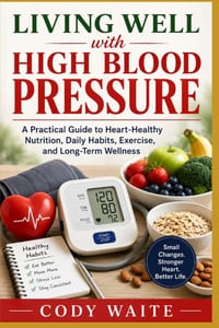 Living Well with High Blood Pressure: A Practical Guide to Heart-Healthy Nutrition, Daily Habits, Exercise, and Long-Term Wellness cover
