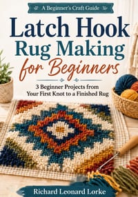 Latch Hook Rug Making for Beginners: 3 Beginner Projects from Your First Knot to a Finished Rug cover