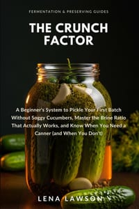 The Crunch Factor: A Beginner's System to Pickle Your First Batch Without Soggy Cucumbers, Master the Brine Ratio That Actually Works, and Know When Y cover