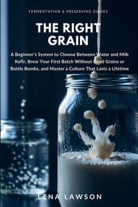 The Right Grain: A Beginner's System to Choose Between Water and Milk Kefir, Brew Your First Batch Without Dead Grains or Bottle Bombs, and Master a C cover