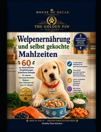 Welpenernährung und selbst gekochte Mahlzeiten: 60 an tierärztlichen Empfehlungen orientierte Rezepte für deinen heranwachsenden Welpen - vom Absetzen cover