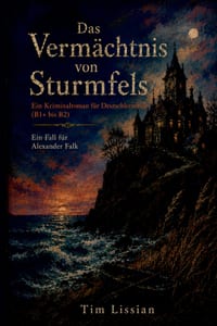 Das Vermächtnis von Sturmfels: Ein Kriminalroman für Deutschlernende (B1+ bis B2) cover