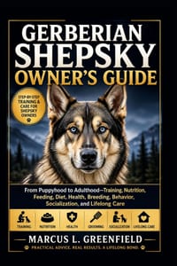 Gerberian Shepsky Owner's Guide: From Puppyhood to Adulthood-Training, Nutrition, Feeding, Diet, Health, Breeding, Behavior, Socialization, and Lifelo cover