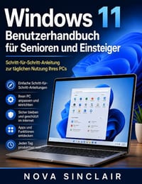 Windows 11 Benutzerhandbuch für Senioren und Einsteiger: Schritt-für-Schritt-Anleitung zur täglichen Nutzung Ihres PCs cover