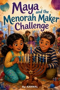 Maya and the Menorah Maker Challenge: A Hanukkah Chapter Book About Invention, Friendship, and Problem-Solving for Kids Ages 6-8 cover
