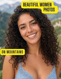 Beautiful Women Photos on Mountains: 50 Stunning Mountain Portraits Featuring Beautiful American Models, Outdoor Fashion, Scenic Landscapes, and Artis cover