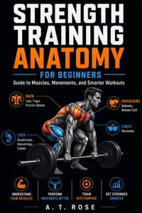Strength Training Anatomy for Beginners: Guide to Muscles, Movements, and Smarter Workouts cover