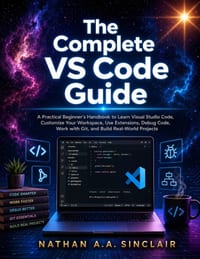 The Complete VS Code Guide: A Practical Beginner's Handbook to Learn Visual Studio Code, Customize Your Workspace, Use Extensions, Debug Code, Work wi cover