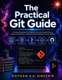 The Practical Git Guide: A Practical Handbook for Beginners to Learn Version Control, Master Git Workflows, Collaborate with Developers, and Use GitHu cover