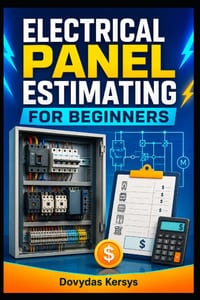 Electrical Panel Estimating for Beginners: A Practical Guide to BOMs, Component Selection, Labor Costs, Pricing, Quotations, and Control Panel Cost Es cover