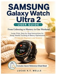 Samsung Galaxy Watch Ultra 2 User Guide: From Unboxing to Mastery in One Weekend - Large-Print, Step-by-Step Instructions for Setup, Health Tracking & cover