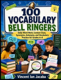 100 Vocabulary Bell Ringers for Grades 4-8 cover